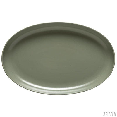 Stoneware Serving Platters, Handmade in Portugal by Casafina, Pacifica 16" Oval Serving Platter - 6 Colors-Dining-Apiaria