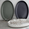 Stoneware Serving Platters, Handmade in Portugal by Casafina, Pacifica 16" Oval Serving Platter - 6 Colors-Dining-Apiaria