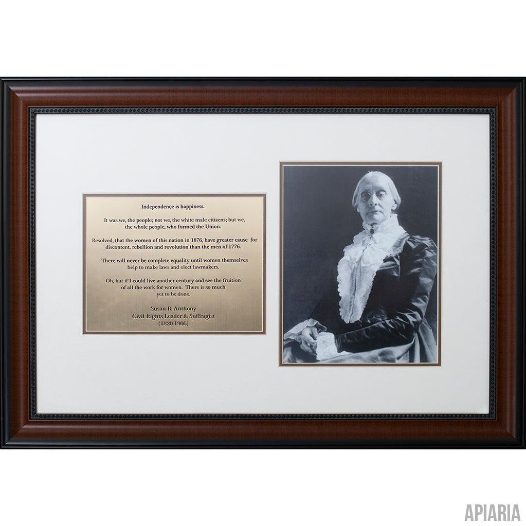 Susan B. Anthony Commemorative-Framed Item-Apiaria