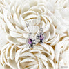 Teardrop Purple Amethyst and Filigree Earrings-Jewelry-Apiaria
