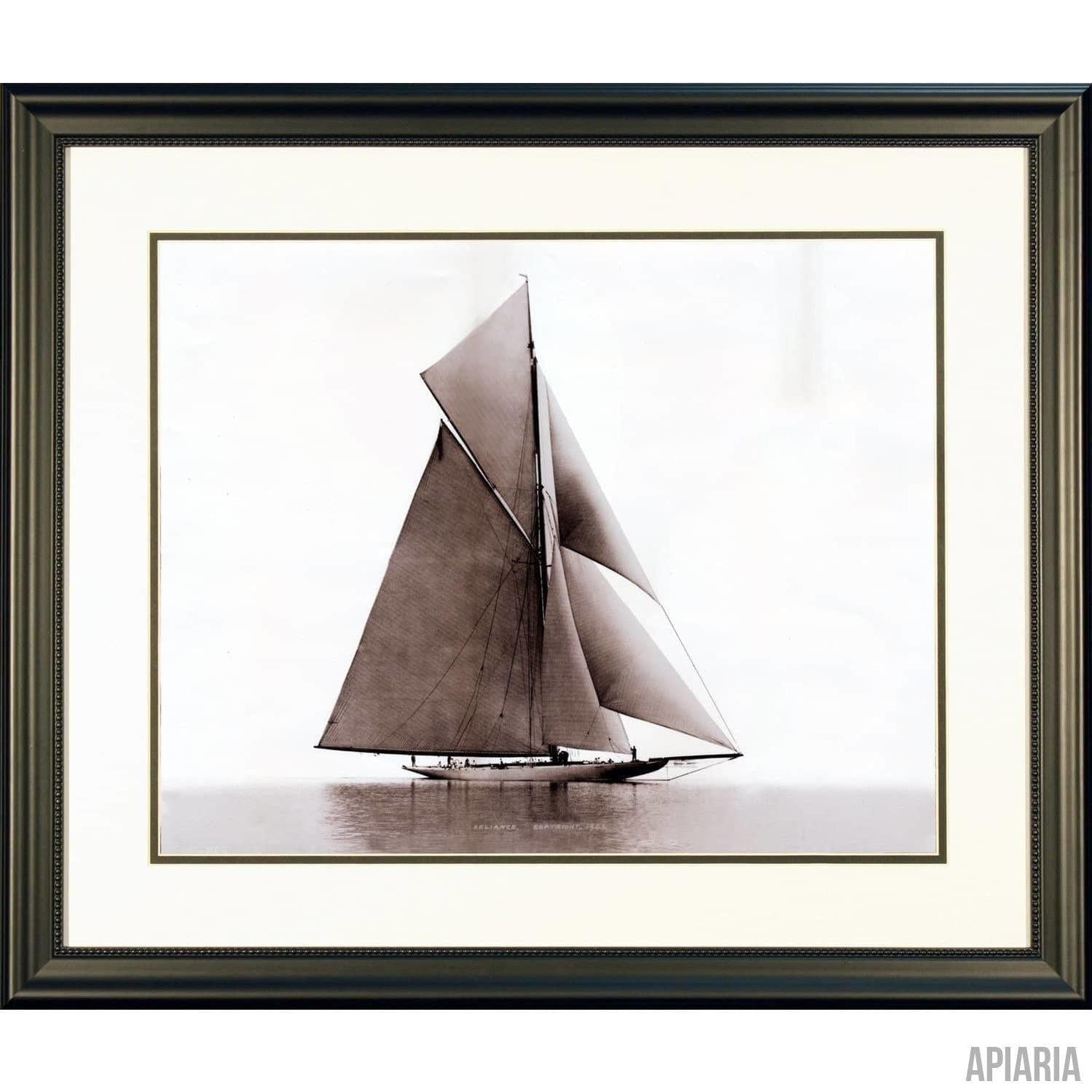 The Yacht Reliance - 1903 America's Cup Winner-Framed Item-Apiaria