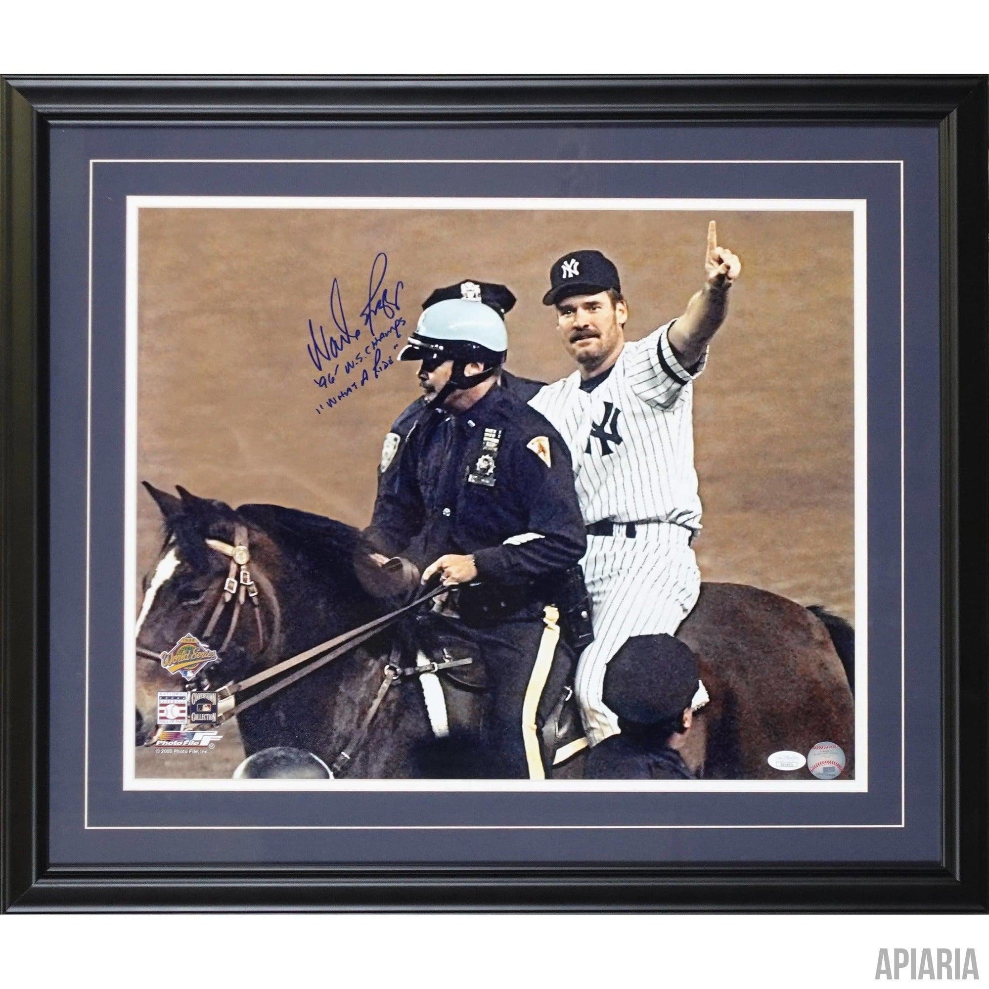 Wade Boggs "Horseback" Autographed Photo-Framed Item-Apiaria