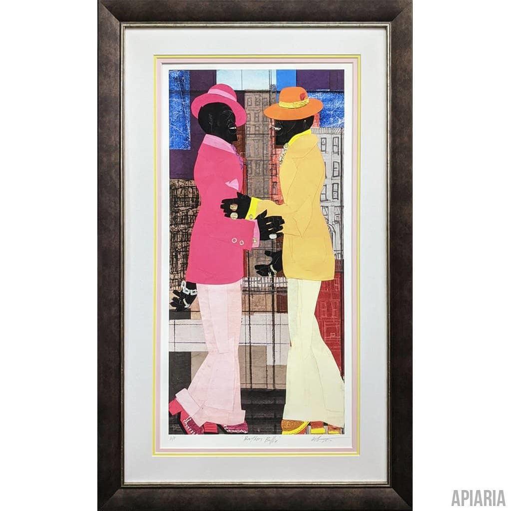 Willie Torbert "Brothers Ballin'"-Framed Art-Apiaria